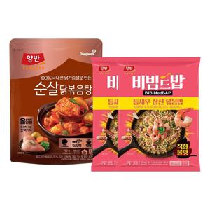 양반 순살닭볶음탕 700*1개+통새우삼선볶음밥 420g*2개