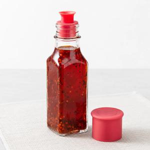 헥사 꾹꾹 국산 오일병 참기름병 양념병 실리콘뚜껑 75ml 사각 투명 (FN75S)