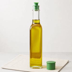 헥사 꾹꾹 국산 오일병 참기름병 실리콘뚜껑 250ml 사각 투명 (FN250S)