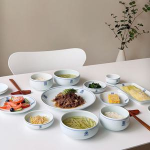 대장금 국산도자기 한정식 신혼부부 예쁜 2인 그릇세트 15P
