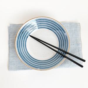 블루 웨이브 파스타 플레이트 / 브런치 샌드위치 샐러드 카레 덮밥 일본그릇