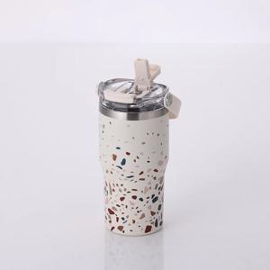 WaterGYM 이중 진공 보온/보냉 SUS304 테라조 텀블러 600ml