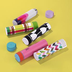 [1+1] 316스텐 실리콘 스트랩 스키니 미니 텀블러 210ml