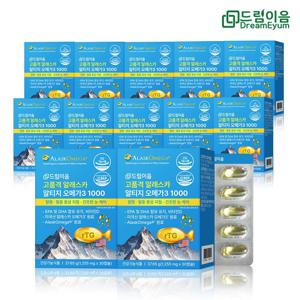 고품격 알래스카 알티지 오메가3 1000 1255mg x 30캡슐 12박스 12개월분
