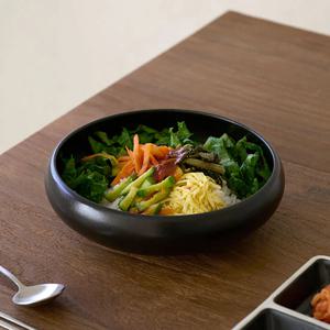 다담 비빔기 면기 덮밥그릇 도자기 볼 19cm