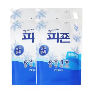 피죤 섬유유연제 블루비앙카 리필 2.1L 2입 x2
