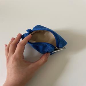미니 테리 스퀘어 파우치 Cobalt Blue 키링 파우치 여행용 파우치