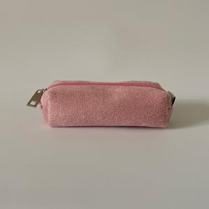 미니 테리 스퀘어 파우치 Coral Pink 키링 파우치 여행용 파우치