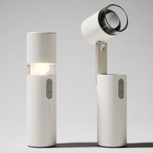 HP-2Turbo 휴대용 무선 LED 조명 각도 조절 미니 선풍기
