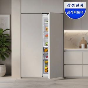 빌트인 2도어 냉장고 세트 BRR297231WW+BRZ227200WW 가구부착형 메탈쿨링