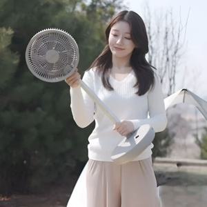 접이식 무선 선풍기 폴딩팬 써큘레이터 저소음 BLDC 리모컨 캠핑