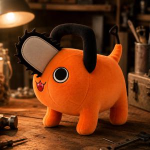 체인소맨 포치타 인형 덴지 악마 굿즈 애니메이션 캐릭터 인형 30cm