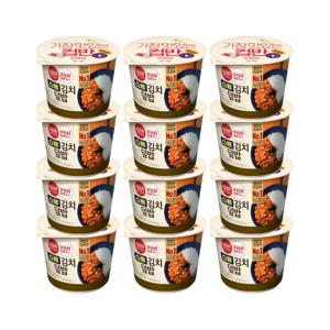 햇반 컵반 스팸김치덮밥 251g*12개