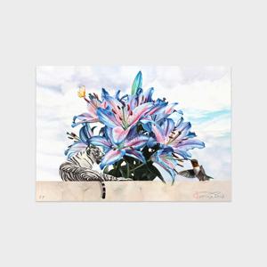 남지형 Symbiosis (pot) / 소형 판화 작품 콘솔 선반 인테리어 그림 액자 소품