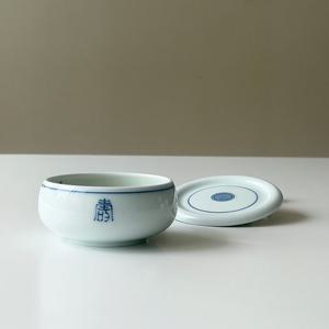 대장금 국산도자기 한정식 반찬 그릇 탕기(볼+뚜껑) 10cm