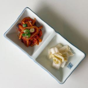 대장금 국산도자기 한정식 2칸 소스볼 쌍초장기