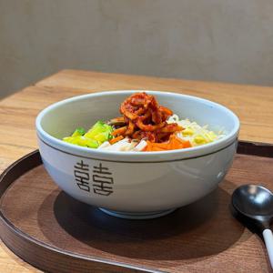 쌍희 고백자 도자기 전통 비빔밥 국수 면기 1200ml