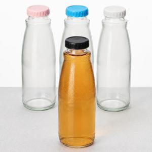 헥사 에코링 플라스틱 뚜껑 유리병 53mm 냉장고 유리물병 1000ml 4P