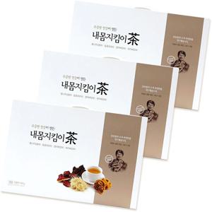 내몸지킴이 상황버섯 동충하초 영지 차가 4종 버섯차 120입세트 3팩