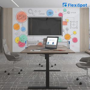 FlexiSpot E7 모션데스크 프리미엄 인터프린트 W2000 30T 주문제작 회의용책상
