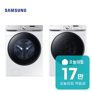 [렌탈] 그랑데 AI 세탁기25kg+건조기21kg+상단설치키트 WF25DG8250BW2T