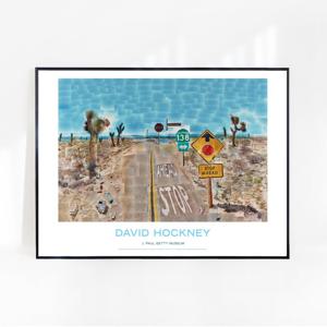 데이비드 호크니 Pearblossom Hwy 91.2 x 68.5 cm 액자 포함