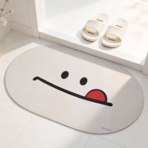 대형 이모티콘 발매트 2Size 2Color 주방 욕실 현관 화장실 주방매트 미끄럼방지