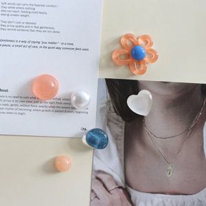 코랄 패탈 무드 마그넷 6P SET 냉장고자석  마그네틱 현관문자석