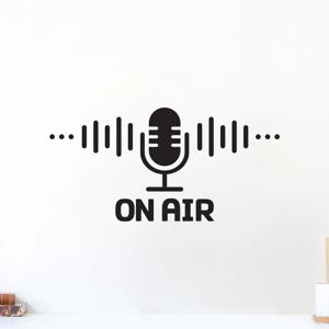 포인트 스티커 - 마이크 온에어 인테리어 벽 유리 대형 크기 컷팅스티커