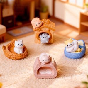 인테리어 테라리움 어항 장식 소품 고양이 하우스 9종