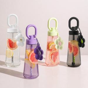 [1+1] 블러썸 트라이탄 오볼텀블러 600ml 여름 텀블러 빨대 물병 물통 헬스 PT