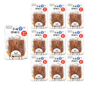 수제꽈배기 덴탈케어 애견간식 80g 소고기 10개