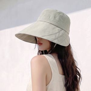 자외선 햇빛 차단 와이드챙 퀵드라이 여름 물놀이 모자 소프트 쉐이드 썬캡 그레이