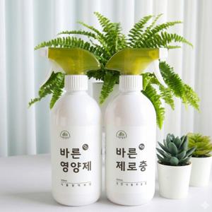효과빠른 식물비료 관리세트 바른영양제 + 바른제로충 식물벌레 관리 예방 식물영양제