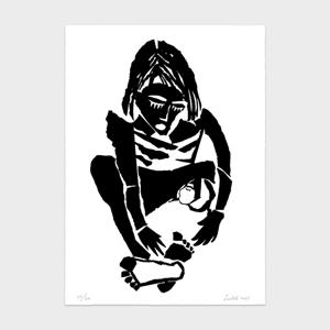 박인옥 엄마의 마음 코소보사태를 떠올리며 / 판화 작품 거실 인테리어 그림 액자