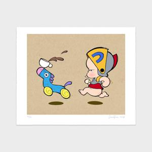 박준상 돈키호테 Run! Run! Run! / 판화 작품 아이방 인테리어 그림 액자