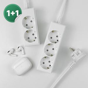 1+1 제로갭 국산 16A 고용량 납작 멀티탭 심플탭 2구 3구