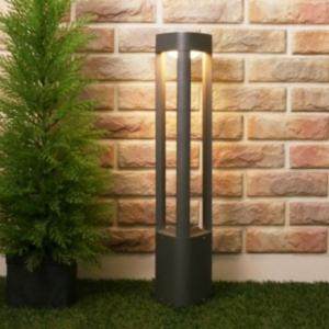 잔디등 볼라드 TF-삼각 실외조명 H600 LED 7W 전구색 그레이 600