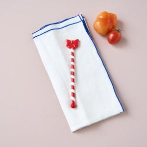 멜팅하트 리본 머들러 레드