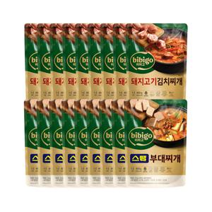 비비고 돼지고기김치찌개 460g x9개+스팸부대찌개 460g x9개