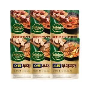 비비고 돼지고기김치찌개 460g x3개+스팸부대찌개 460g x3개