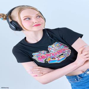 디즈니 크롭 티셔츠_판타지아 (블랙)