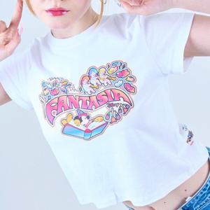 디즈니 반팔 티셔츠_판타지아 (화이트)