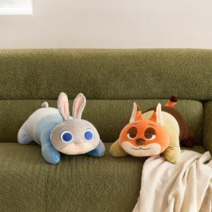 디즈니 주토피아 허그 쿠션 귀여운 캐릭터 인형 인테리어 소품 모찌 쿠션 2종