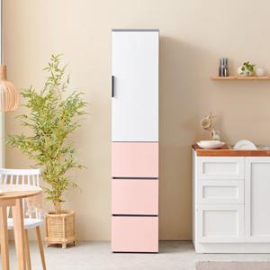 냉장고옆 40cm 틈새 물품보관 키큰 수납장(6컬러) 캐비닛 정리 주방 다용도
