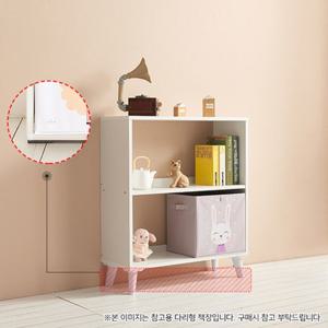 낮은 다용도 화이트 2단 선반 수납장 자취방용 우드 공부방 사무실 화일 책