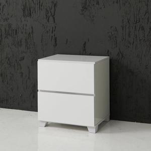 고광택 하이그로시 화이트 미니 2단 서랍장500 깊은 자취방 앤티크 저렴한