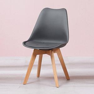 업소용 매장용 컬러풀 디자인 원목다리 카페 쿠션 의자(3색) 다이닝룸 예쁜