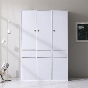 키큰 주방 회사 분리수거 휴지통 수납장(118cm 2색) 우드 나무 기숙사 앤틱