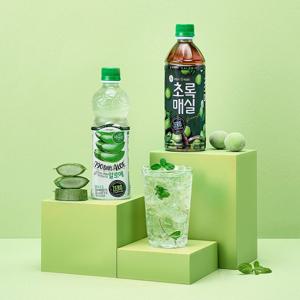 초록매실 제로 500ml*6개+자연은 알로에 제로 500ml*6개